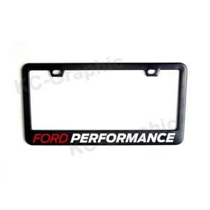 Premium Black Stainless License Frame For Ford Performance Mustang Shelby Cobra - Foto 1 di 1