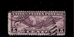 US Scott #C16, Single 1931 Air Mail 5c FVF Used - Picture 1 of 1