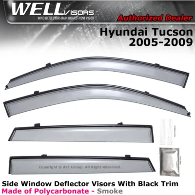 现代图森 05 - 09 窗帘防雨罩黑色装饰 — 第 1/4 张图片