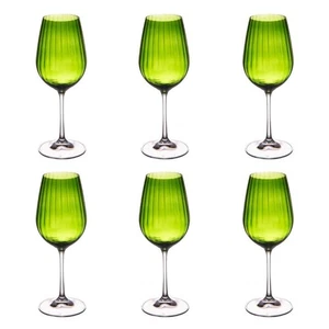 Verre à pied vert Santa 35 cl (lot de 6) cristallin 6 cm table passion 6x6 cm - Imagen 1 de 3