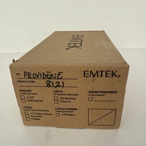Emtek 8121PUS10B US14 Providence Rectangular Passage Door Knob Set - Picture 1 of 4