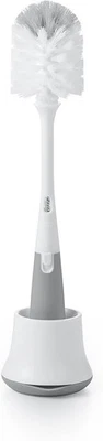 OXO Tot Bottle Brush with Stand, Gray - Flexible, Non-Slip, Dishwasher Safe - Image 1 of 4