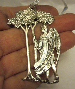 DE COLECCIÓN GAVIOTA CANADÁ 1994 Adorno Plata Esterlina Bosque Ángel en Caja - Imagen 1 de 5