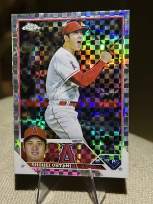 2023 Topps Chrome Shohei Ohtani #17 Xfractor Refractor LA Angels - TCCCX - Image 1 of 2