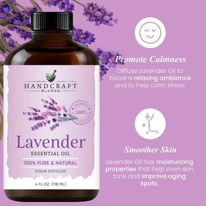 Blends Lavender Essential Oil - Huge 118 ml - 100% Pure and Natural - Premium Gr - Picture 1 of 6