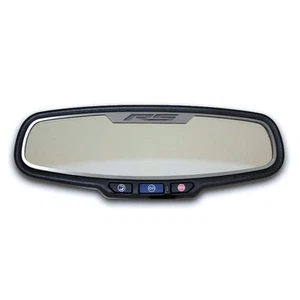 ACC Rear View Mirror Trim w/'RS' fits 2010-2014 Chevy Camaro-Oval Style Brushed - Bild 1 von 3