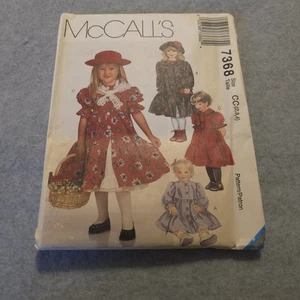 McCall's 7368 Mädchen Kleid Schnittmuster Gr. 2-3-4 Vintage 1994 ungeschnitten - Bild 1 von 7