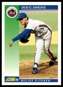 1992 Score Doug Simons New York Mets #479 - Picture 1 of 2