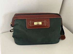 Samsonite Kultur Reise Tasche Beutel Retro Grün Vintage Reißverschluss - Bild 1 von 5