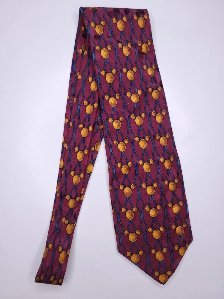 Corbata formal para hombre The Disney Store 58"Lx4"W púrpura/marrón Foto 1 de 4