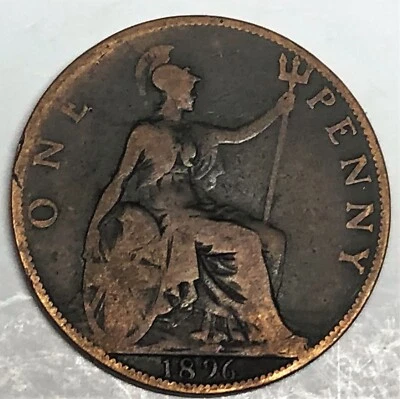 # C493    GREAT BRITAIN     COIN,     LARGE  PENNY    1896 - Image 1 of 2