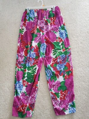 Pantalones de Playa Victoria's Secret Floral Transparente Encubrimiento Boho Talla S Poliéster Pull on Foto 1 de 4