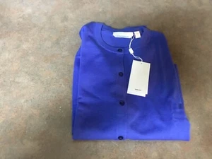 BOSS Hugo Boss Women’s Blue Fovetexa Wool Cardigan Size Medium (CON67) - Picture 1 of 6