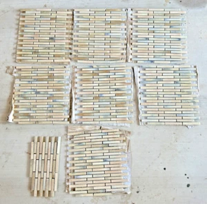 Pastel back splash tile Pink Blue Green Yellow Tan 7 sheets, apprx. 12"x 10" New - Picture 1 of 4