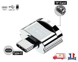 OTG Type-C en Micro SD/TF lecteur de carte adaptateur d'aluminium - Bild 1 von 5