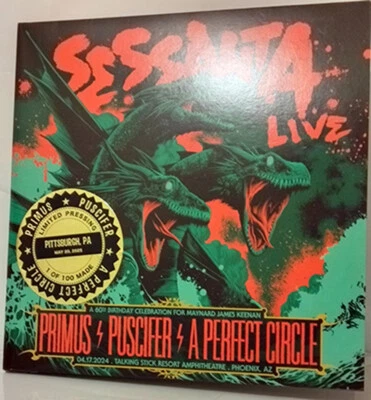 Primus / Puscifer / A Perfect Circle – Sessanta Live (2025, 4xLP, Limited White - Image 1 of 4