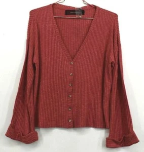 Code X Mode Damen Pinsel Strick Freund Cardigan gewaschen rot Farbe Langarm L - Bild 1 von 10