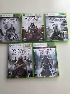 Assassin's Creed Rogue Revelations Brotherhood - 5 Game Lot - Microsoft Xbox 360 - Picture 1 of 6