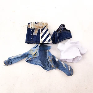 Lotto ricambio Rainbow High bambola Skyler Bradshaw vestito gonna blu e top top - Foto 1 di 8