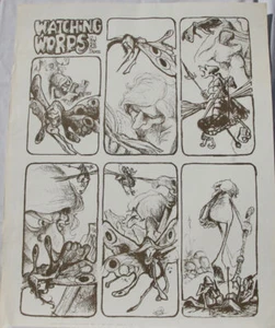 VAUGHN BODE print, WATCHING WORDS, aka DEADBONE poster #3, 23 x 29 - Imagen 1 de 5