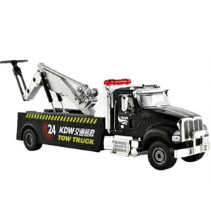 1/50 Traffic Wrecker Tow Truck Trailer Diecast Model Vehicle Toy Gifts for Kids - Picture 1 of 11