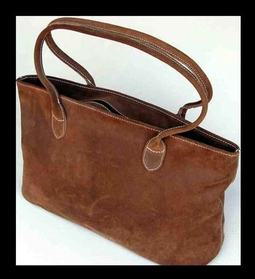 1A SATTLERQUALITÄT Leder NEU Handtasche XXL - Format Shopper TOP Unverwüstlich * - Bild 1 von 4