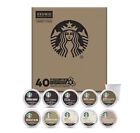 Starbucks Keurig K-Cup Coffee Pods 10 Variety Pack 40 Pods Box