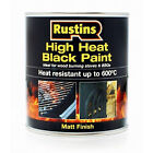 663208 Rustins High Heat Paint Black 250ml