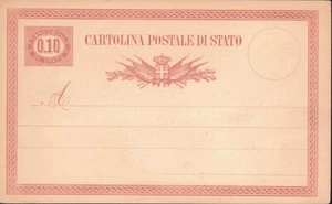 1875 Italien Regno-I.p. Status L.10 Rot Bruno Und L.0,15 + R Grün (S1/2) 418/ - Picture 1 of 2