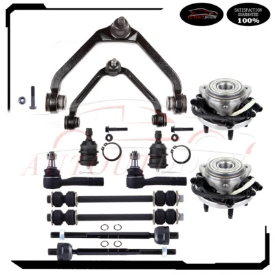 For 2003-04 FORD RANGER 4WD 12Pcs Front Wheel Bearning Hub Sway Bar Tie Rod End - Image 1 of 4