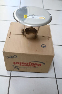 Chapeau pare pluie Poujoulat inox Ref : CPP80 - Photo 1/2