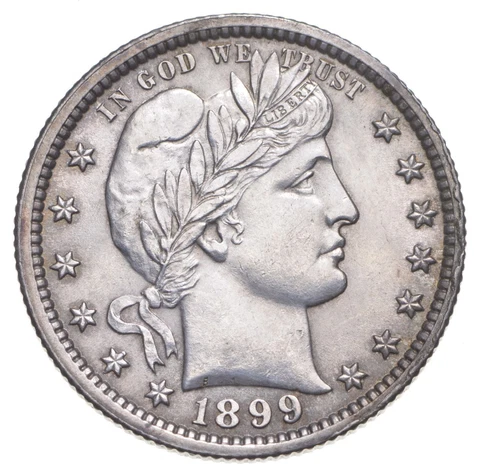 1899 Barber Quarter Dollar - Cleaned *4045 Cover