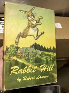 Rabbit Hill Robert Lawson Viking Press 1944 HC/DJ Newbery Award First Edition 3d - Picture 1 of 12