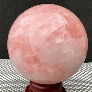 Bolas de cristal en polvo rosa pulido cristal natural 1691G esfera de cristal XK638 - Imagen 1 de 21
