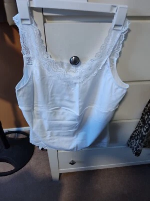 MUJER CAROL WIOR CAMI FAJAS TALLA XL BLANCO O NEGRO NUEVO A232237 Foto 1 de 4