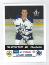 2000-01 Sudbury Wolves (OHL) Tom Kotsopoulos