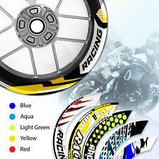 For Kawasaki Z750 04-11 10 09 08 Wheel Inner Rim Stickers 17" Racing Yellow S13