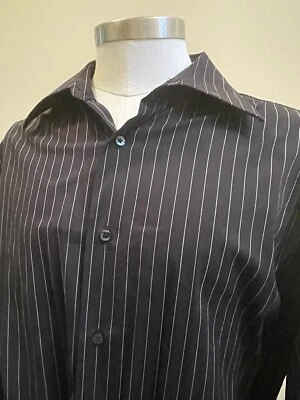 NEW! Report Collection Long Sleeve Button Up Shirt Men's Size XL Pinstripe NWT! - Image 1 of 4