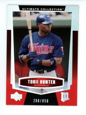 2003 Upper Deck Ultimate Collection   Torii Hunter #/850 #23 Minnesota Twins