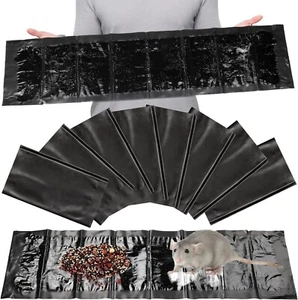 SUPER Sticky LARGE Mouse Mice Rat Glue Pest Trap Boards Insect Catcher 8 Pack - Picture 1 of 8