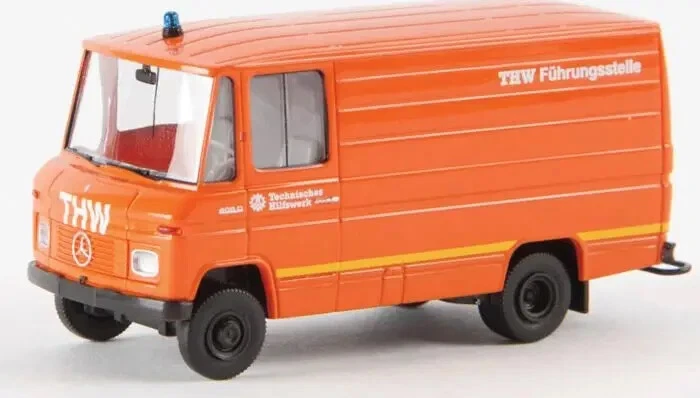 Brekina H0 1/87 36821  Mercedes Benz MB L 406 D Kasten " THW " - Immagine 1 di 1