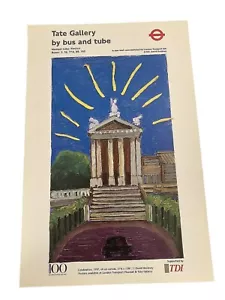 David Hockney Tate Gallery By Bus and Tube Centenary 1897 to 1997 poster - Picture 1 of 4