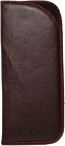 Wholesale Bulk Lot Calabria Half Slip-in Soft Eyeglass Case PU Leather Felt Brow - Picture 1 of 13