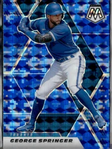 2021 Panini Mosaic #142 George Springer Blue Camo - Picture 1 of 2