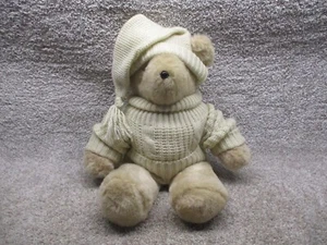 Vintage North American Bear Co Theodore Bearington Plush Bear Knit Sweater Hat - Picture 1 of 8