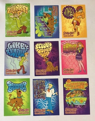 SCOOBY-DOO MYSTERIES MONSTERS STICKER INSERT CARD SET - S1-S9 - Image 1 of 2
