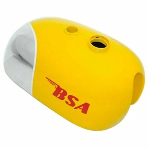 Fit For BSA B25 B40 B44 C15 VICTOR ENDURO YELLOW FUEL TANK REPRODUCATION  - Picture 1 of 6