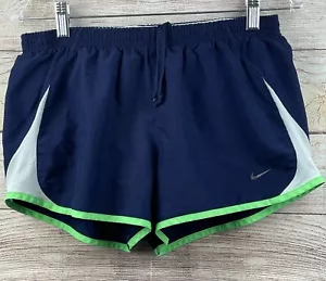 Nike Dri Fit Athletic Running Shorts Women’s Size Medium - Blue - Picture 1 of 7