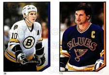 1986-87 O-Pee-Chee Stickers #038-175 Barry Pederson, Brian Sutter
