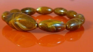 Art Wood Bracelet, 6mm Beads - Picture 1 of 2
